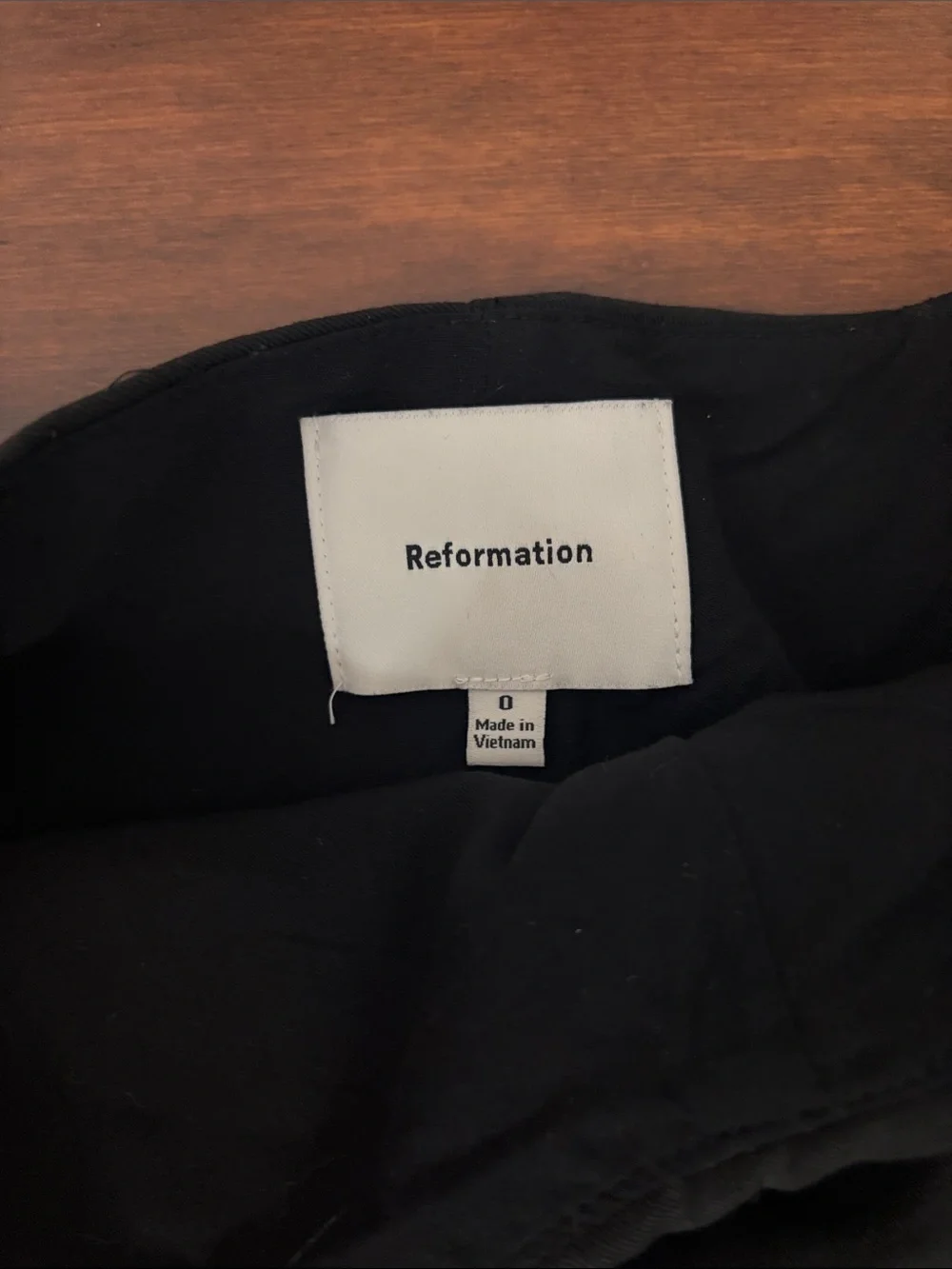 Reformation Black Mini Skort